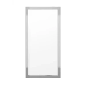 Шторка на ванну Метакам 80x140 см прозрачное стекло профиль хром