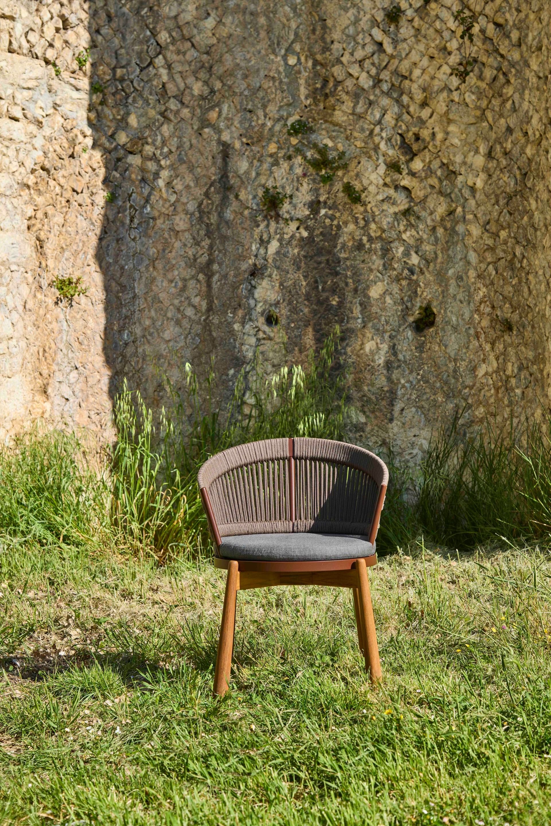 Веревочный и алюминиевый садовый стул с подлокотниками YAAZ Черепаха ARCH-00051144 - Вид №8