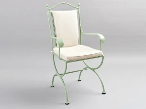 OFFICINACIANI Садовый стул из кованого железа с подлокотниками Rombi Gf4002ch-b