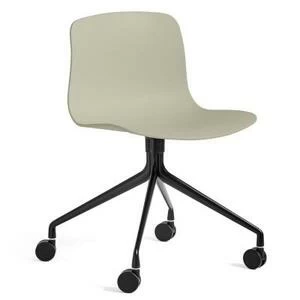 Стул AAC14, светло-зеленый с черным основанием