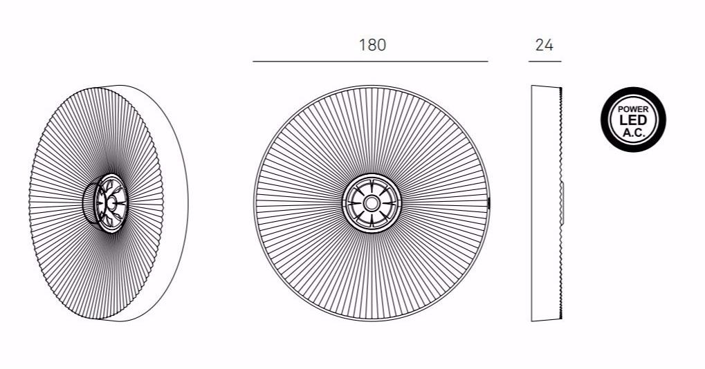 Milan Iluminacion Настенный светильник led pmma с диммером  6302  - Вид №3