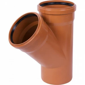 Тройник наружный ПП 160х160х45° рыжий