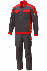 5044435 Костюм NEW графит красный STATUS  Летняя спецодежда  размер 56-58/182-188