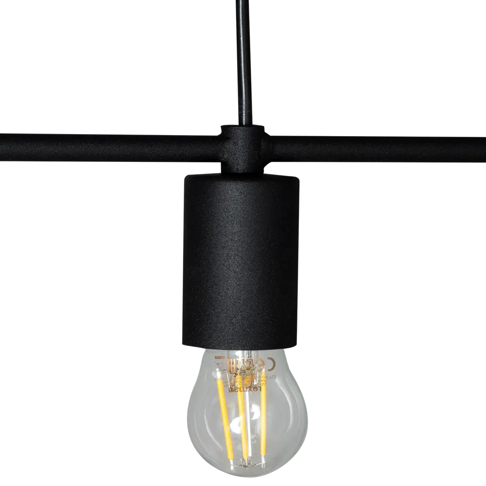 Подвесной светильник Vitaluce Kvadrat 1 лампа 3м² Е27 цвет черный матовый 17984501 STLM-2114198  - Вид №6