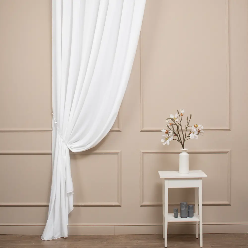 Тюль 1 п/м креп Crisp 280 см 370 г/м² цвет молочный 89462577 STLM-2193690 TEX REPUBLIC 