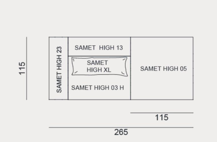 2-местный тканевый диван Gervasoni Samet High ARCH-00037486 - Вид №2
