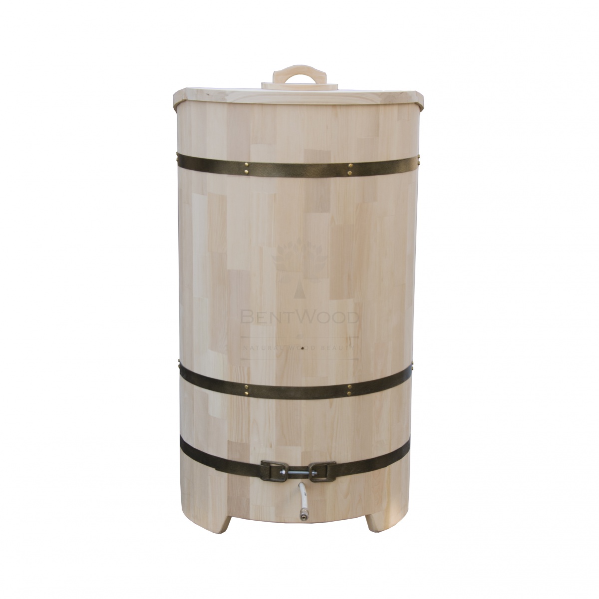 1905 Фитобочка со скосом "Сращенная" цвет натуральный, фурнитура 409 Alyarus  - Вид №6