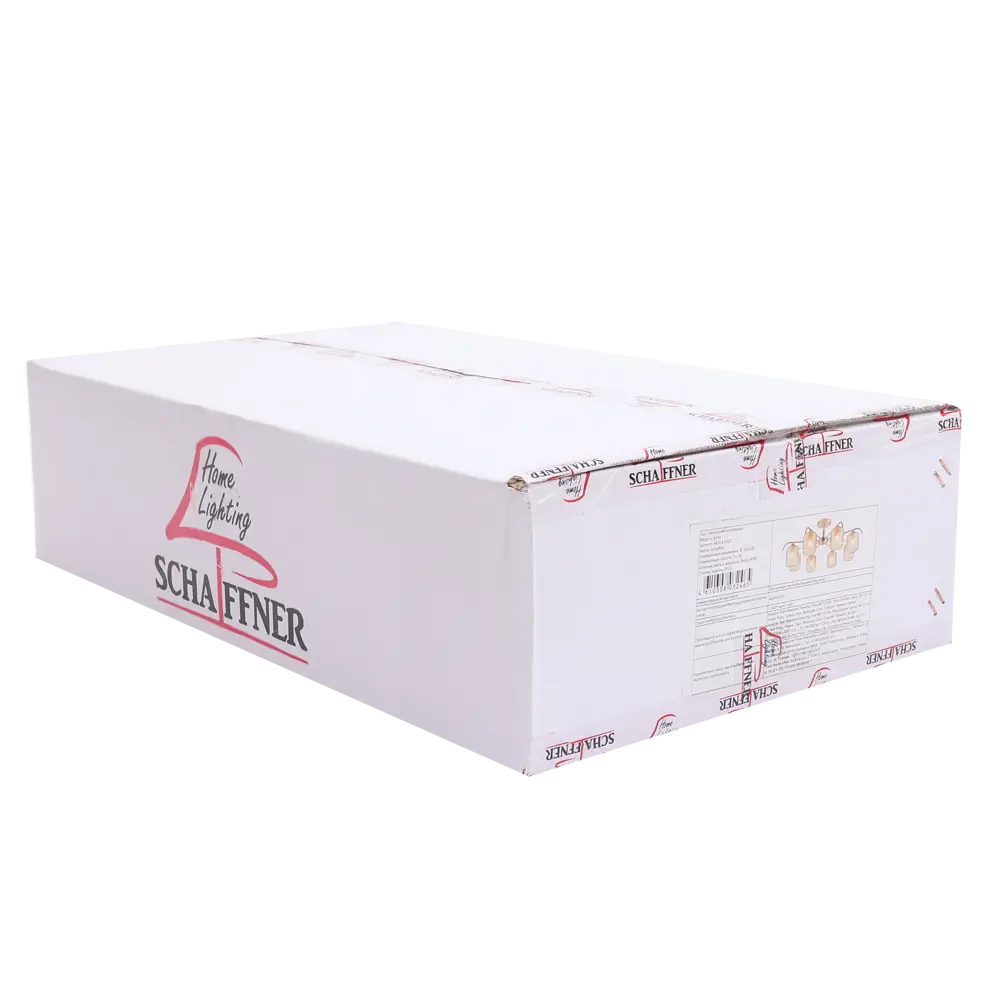 Люстра SCHAFFNER Astra 4420 - золотистая неоклассика с 8 стеклянными плафонами 89426418 STLM-1566621 - Вид №7