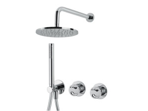 Хромированный латунный настенный смеситель для ванны