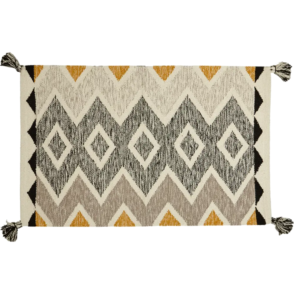 Коврик Inspire декоративный хлопок AIARI 60x90 см цвет черно-белый 85077881 STLM-2141783  - Вид №1