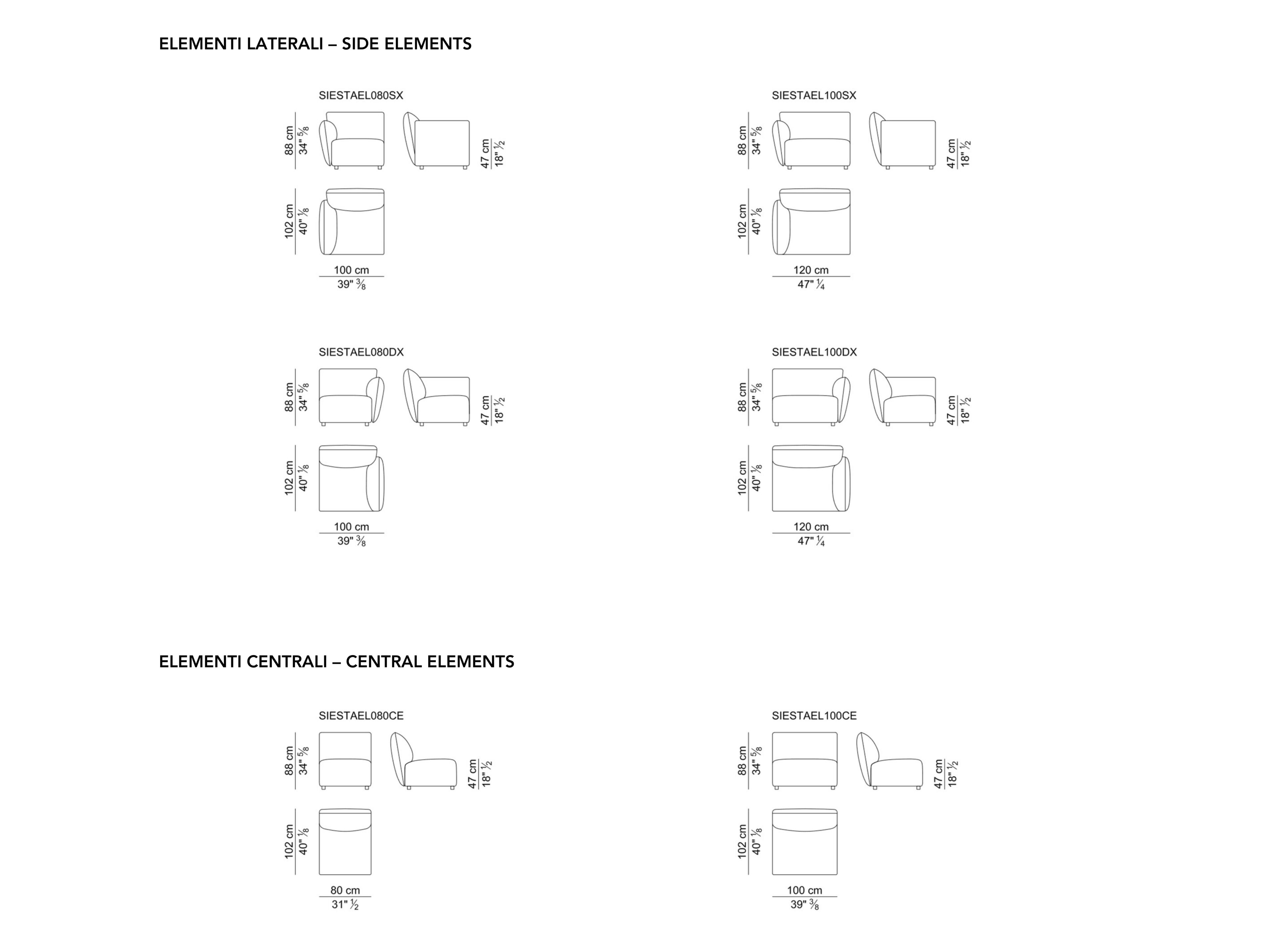 3-местный тканевый линейный диван i 4 Mariani Siesta ARCH-00010502 - Вид №2