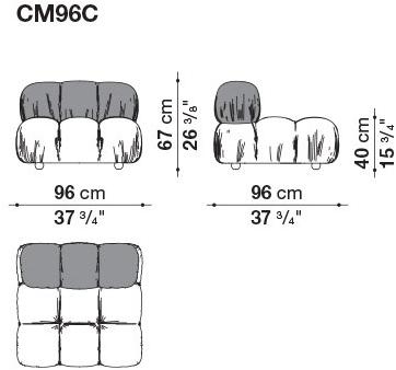 B&B Italia Модульный кожаный диван с тафтингом Camaleonda sun-id-1503982 - Вид №18