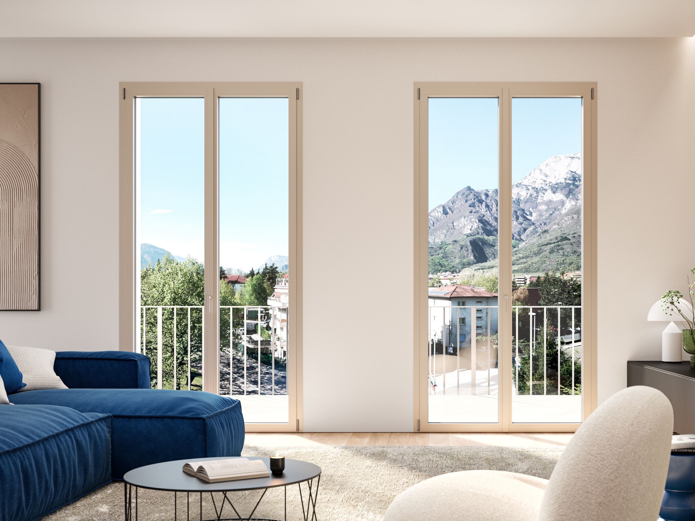 Алюминиевая створчатая дверь-окно WnD MIRU EVO ARCH-00138575