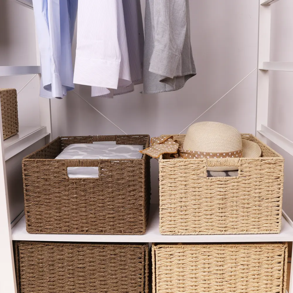 Корзина Konsensa 45x33x21 см бумага цвет коричневый STLM-2012281 - Вид №4