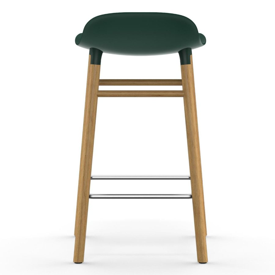 Барный стул Form с ножками из дуба 65 см, зеленый Normann Copenhagen 602784 - Вид №5