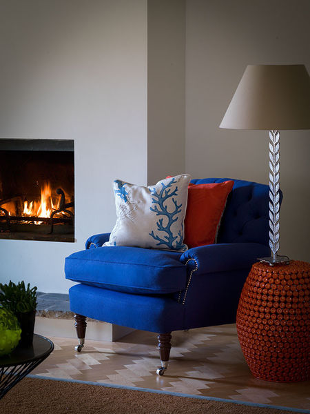 LU015A Кресло Stubbs со спинкой на пуговицах ijlbrown  - Вид №1