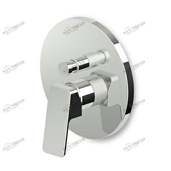 ZIN096 - R97800 Встраиваемый однорычажный смеситель для ванны и душа с переключателем, для универсального встраиваемого корпуса Zetasystem R97800. Zucchetti Jingle 