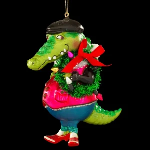 91471148 Елочная игрушка Крокодил гена Erichkrause decor 43752 37 см х 39 см разноцветный STLM-0960920