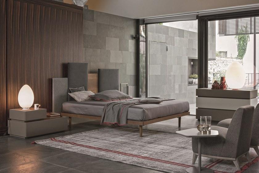 Gruppo Tomasella Прикроватная тумбочка из лакированной древесины с ящиками Replay sun-id-1430001 - Вид №5