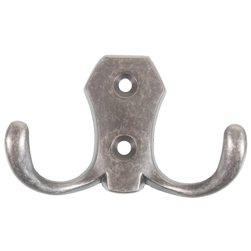 Крючок двухрожковый Jet 585 цвет античное серебро STLM-2072111 - Вид №2