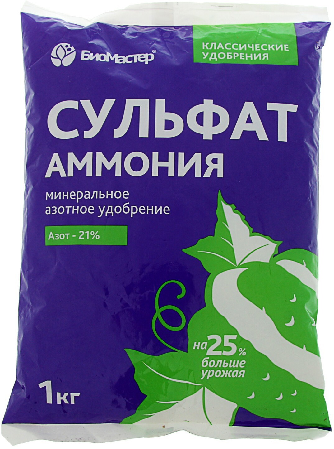 91083142 Удобрение минеральное Сульфат аммония гум. 1 кг STLM-0475276 БИОМАСТЕР