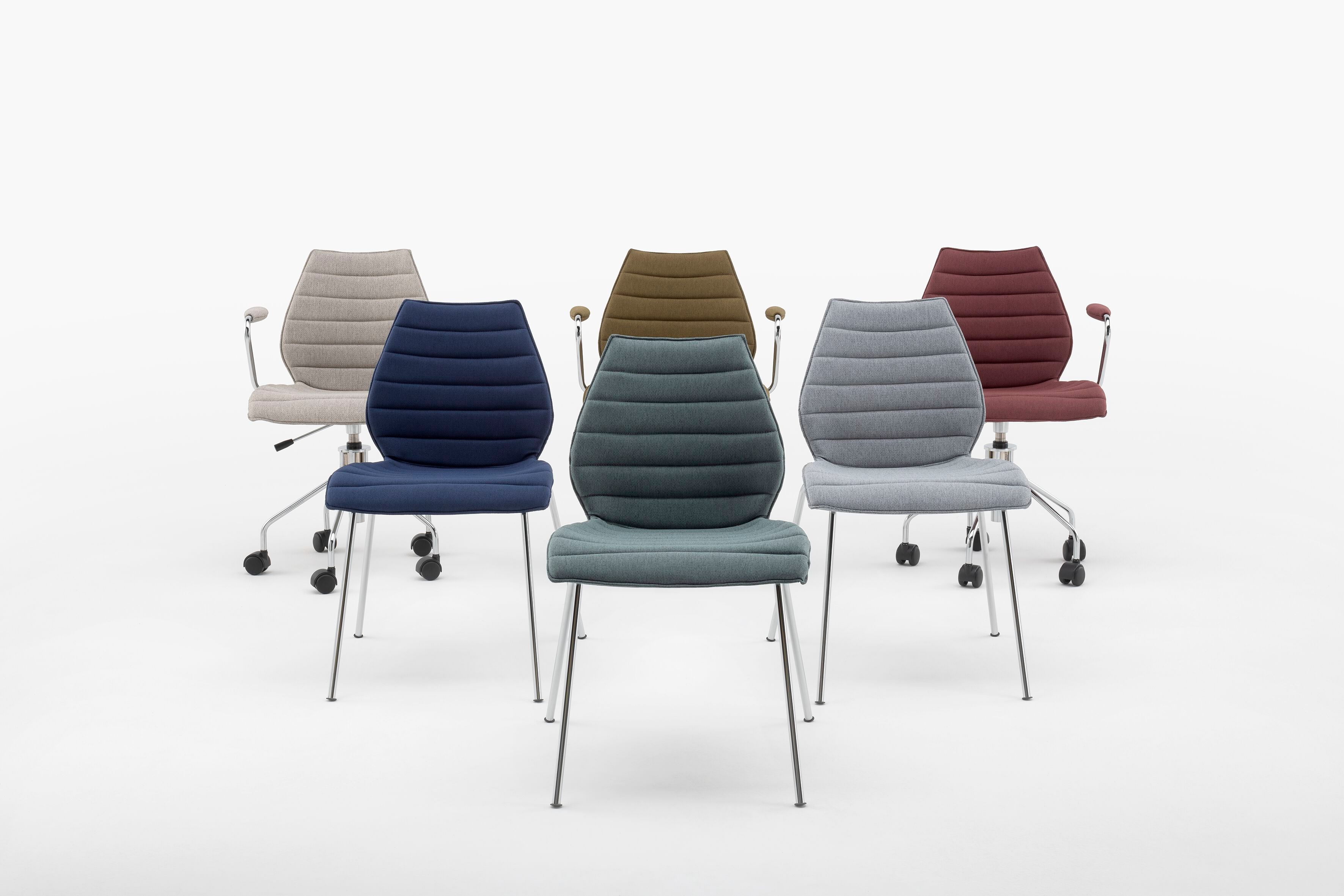 Ткань регулируемая высота операционный офисный стул Kartell MAUI SOFT ARCH-00137683 - Вид №2