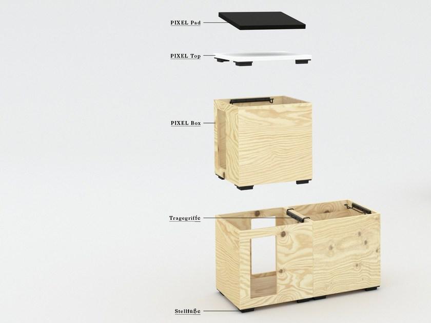 BENE Многофункциональное рабочее место из фанеры для открытого пространства Pixel sun-id-1443529 - Вид №1