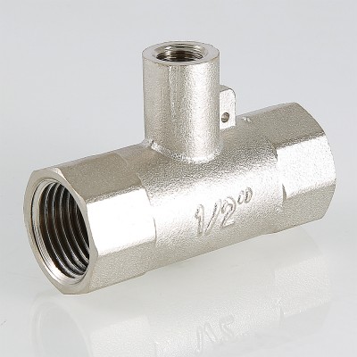 VTr.250.N.0004 Тройник для подключения датчика температуры Valtec 1/2" х M10 х 1/2"  - Вид №3