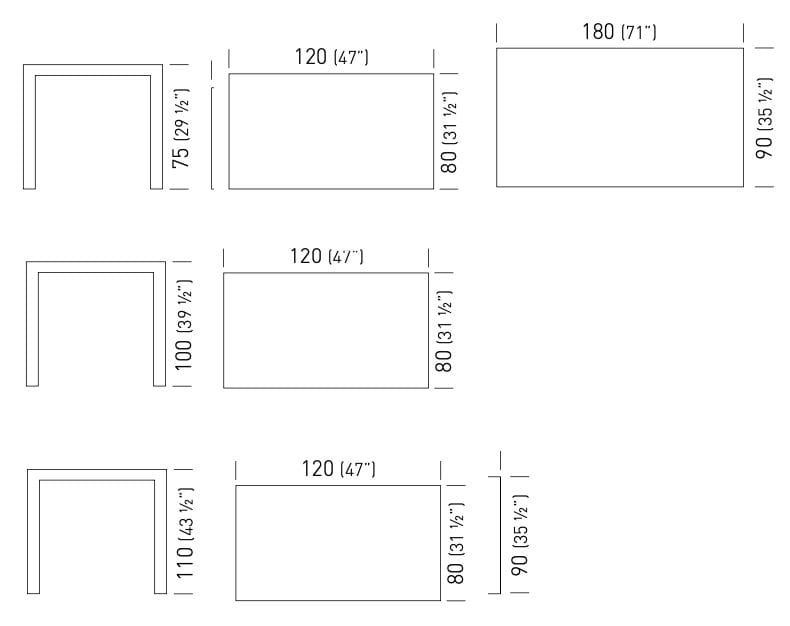 Прямоугольный дубовый стол GABER Together ARCH-00010590 - Вид №1