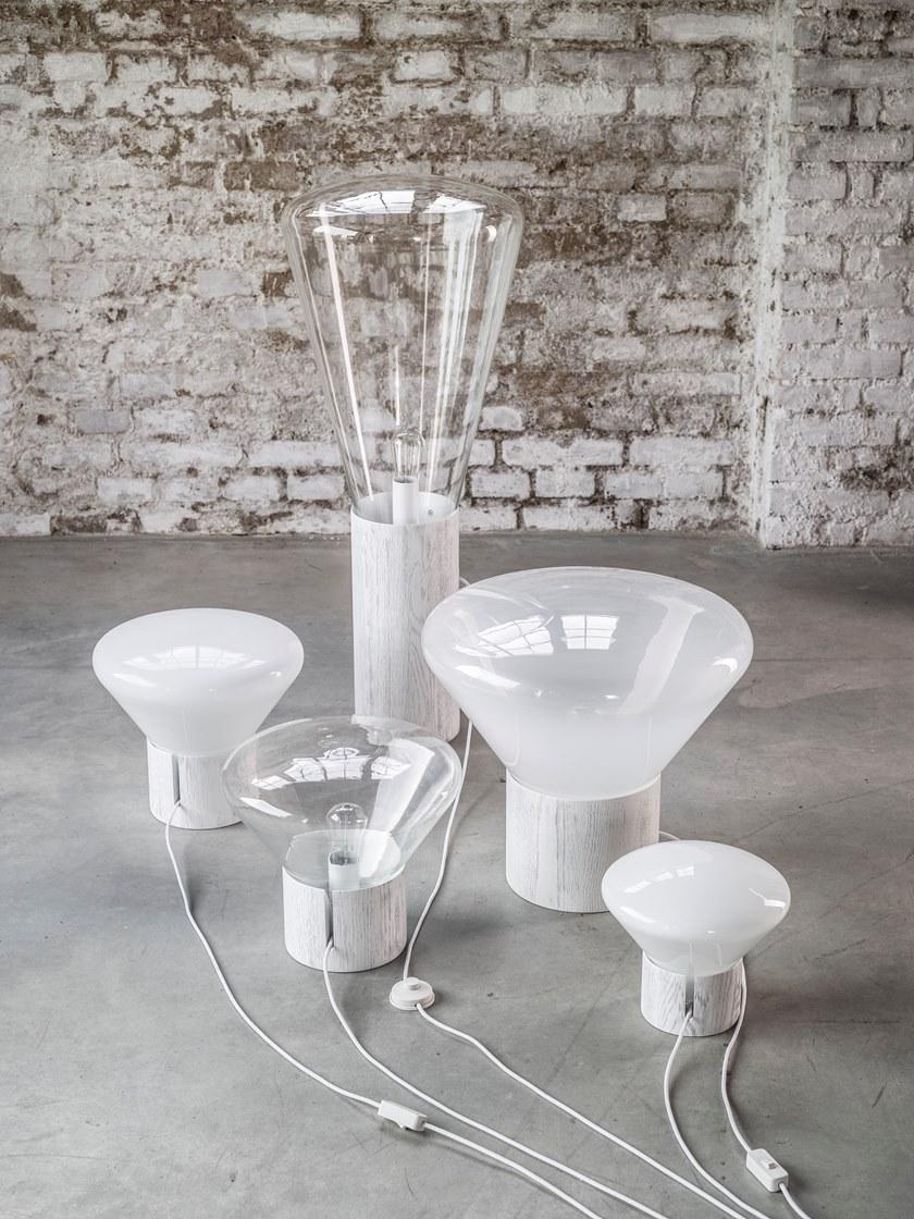 BROKIS Настольная светодиодная лампа из дерева и стекла Muffins sun-id-1463499 - Вид №8