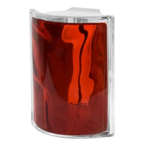 Стеклоблок Vitrablock Волна окрашенный внутри угловой цвет рубиновый