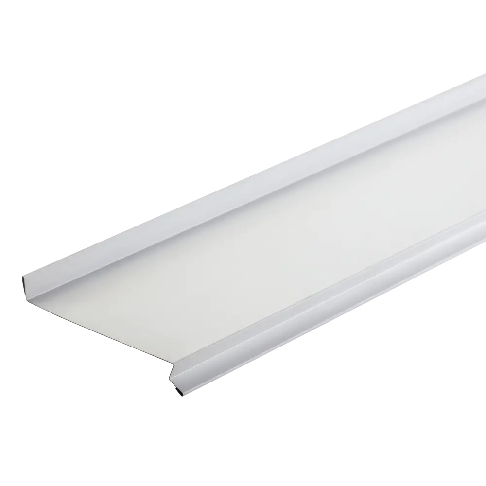 ИНТЕРПРОФИЛЬ - Наружный оконный отлив 160 мм белый для защиты фасада 17880711 STLM-0008918 - Вид №1