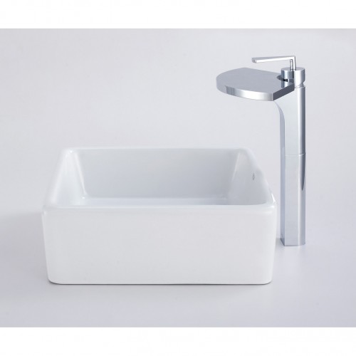 KCV-120 Накладная раковина на столешницу  прямоугольная Krausru  - Вид №4