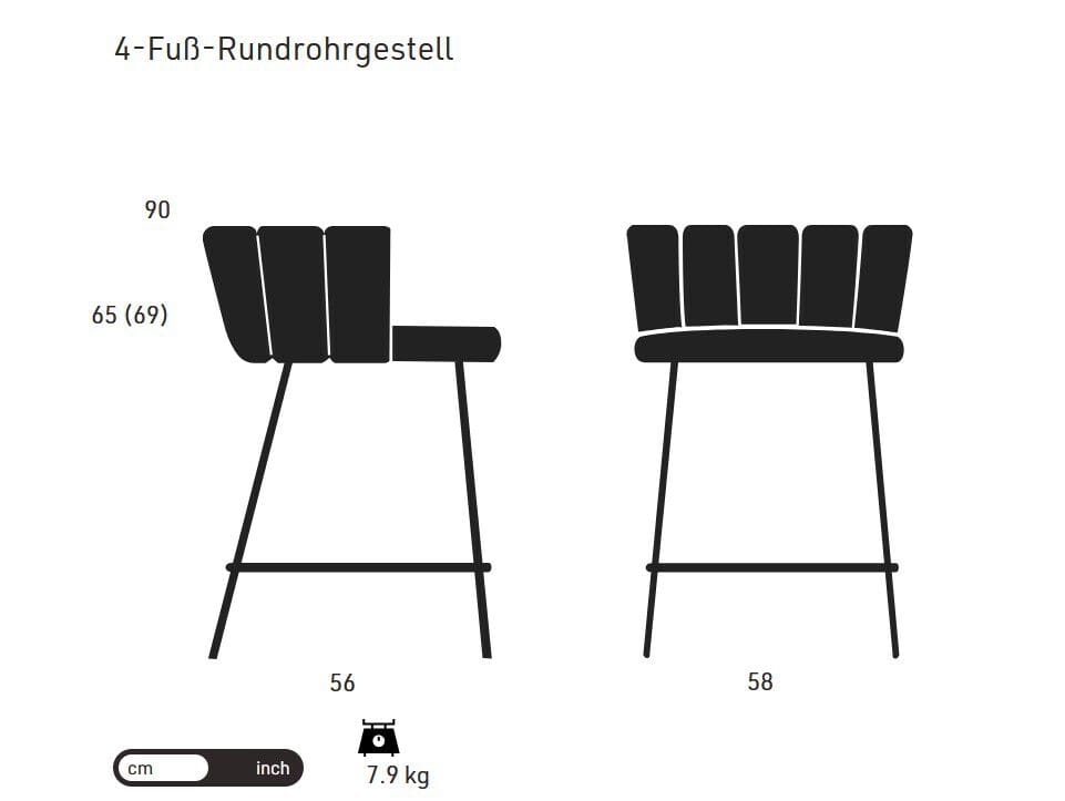 Мягкий кухонный стул со спинкой KFF ARCH-00078731 - Вид №16