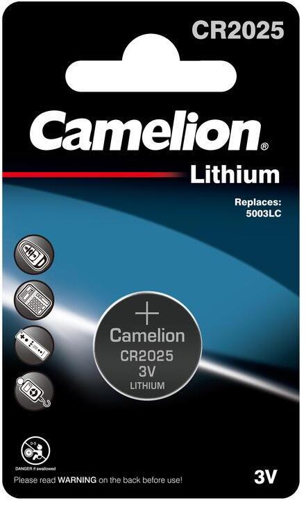 93740452 Батарейка CR2025 литиевая 1 шт. STLM-0563904 CAMELION