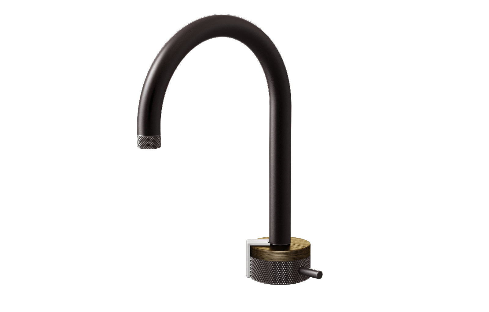 E-11502-R1VBB-L2WT-GM Однорычажный прогрессивный смеситель для раковины - излив 16см GRAFF MOD+