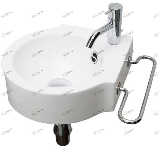 Подвесная раковина настенная овальная Rapsel  белая sun-id-1351722