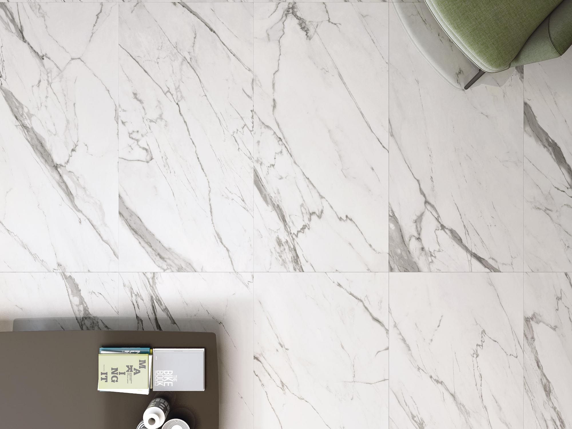 Пол из керамогранита с мраморным эффектом Supergres Чистота мрамора ARCH-00080391 - Вид №7