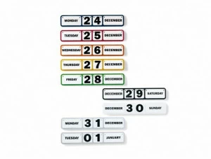 YDF Металлический календарь