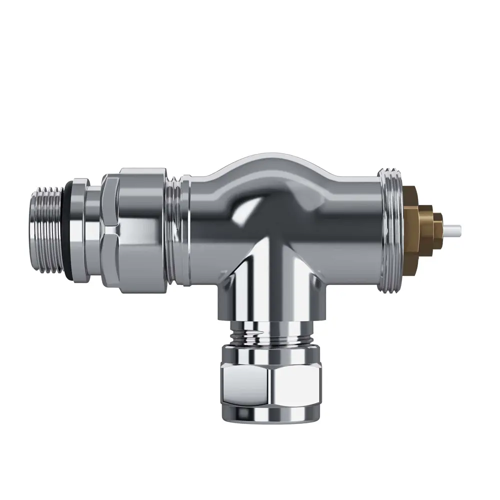 Термостатический комплект для радиатора осевой Royal Thermo Design Pro 1/2" латунь цвет хром 89423318 STLM-2143778  - Вид №3