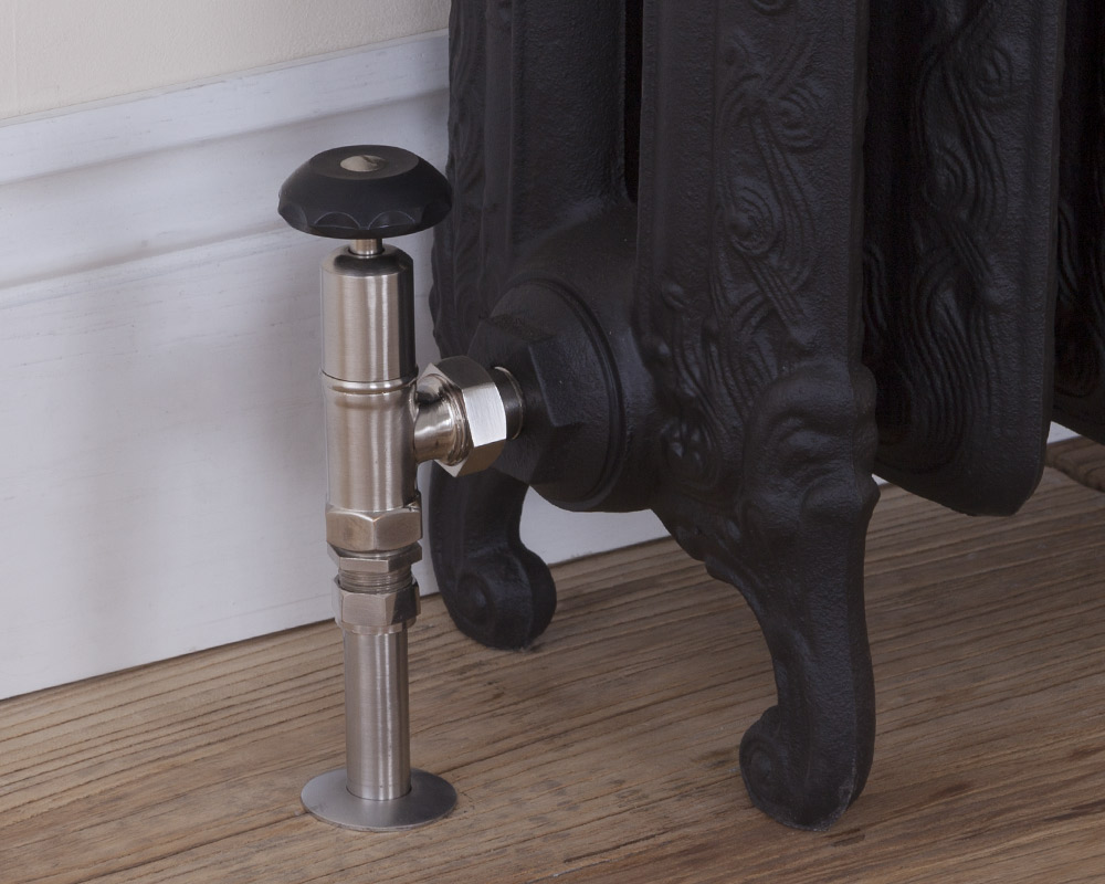 LD117 Входной ручной радиаторный клапан Telford 15 мм (сатинированный никель) Сarronheating  - Вид №2