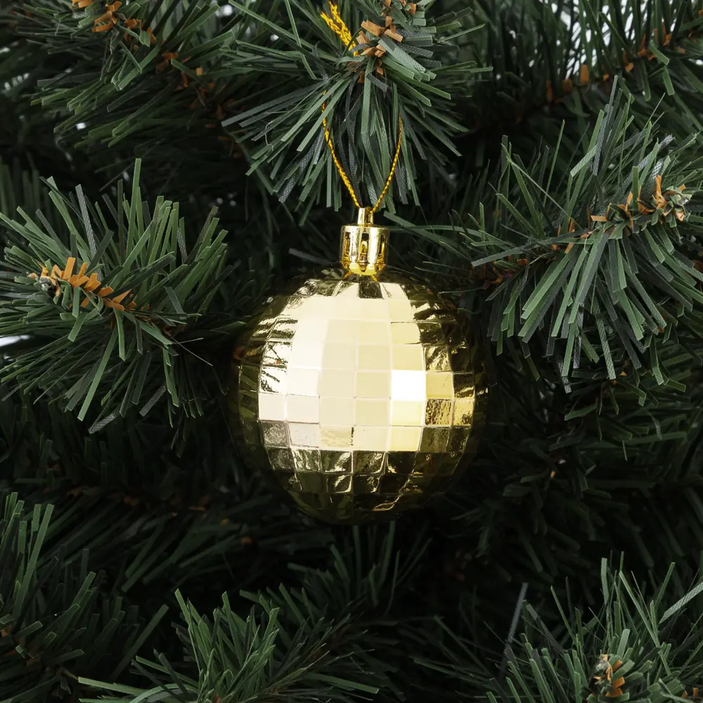 85156489 Елочный шар «Диско-шар» ø6 см пластик золотой STLM-0953945 Santreyd 
