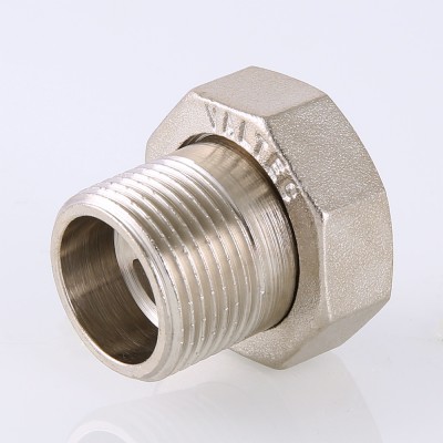 VTr.015.N.04 Фитинг резьбовой – полусгон с накидной гайкой Valtec 1/2"  - Вид №7