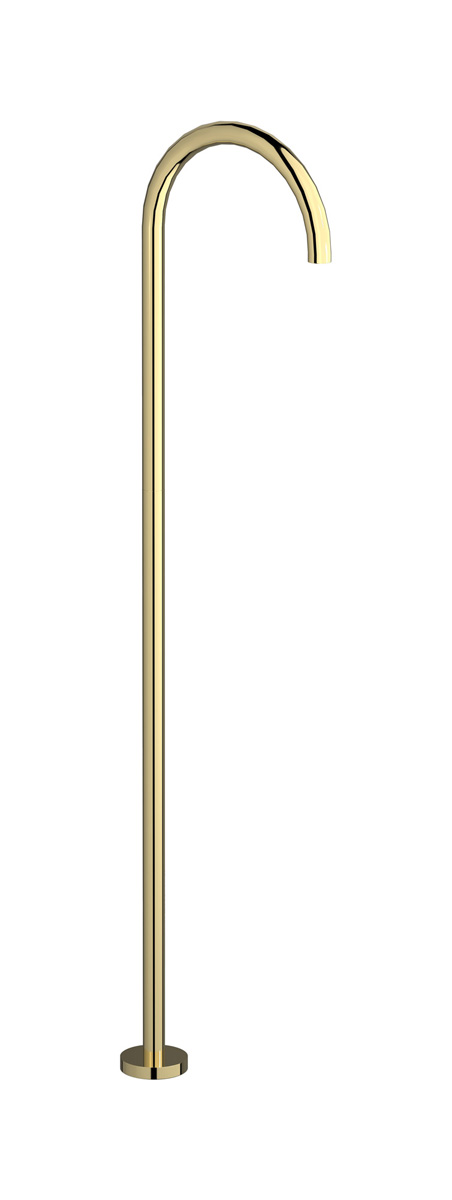 Напольный излив для раковины в комплекте с донным клапаном. WE ARE IB rx299ii Pale Gold Reflex