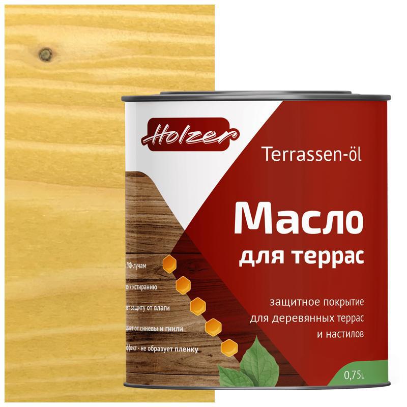 90407790 Масло для террас Mterras075PesochnyBereg цвет песочный 0.75 л STLM-0218190 HOLZER