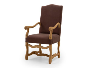 Тканевое кресло с подлокотниками