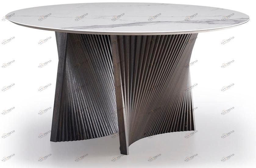 Natisa Круглый керамический стол и основание из ясеня sun-id-1410476