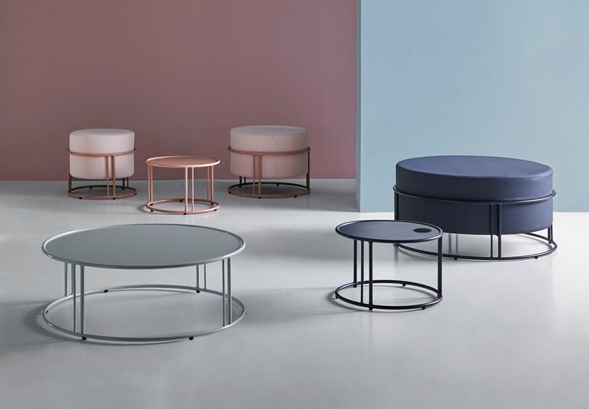 Mobboli Низкий круглый журнальный столик из стали с эпоксидной краской Up Up50tab, up90tab - Вид №2