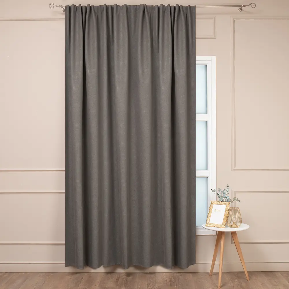 Штора блэкаут AMORE MIO коричневая 200×280 см 89433201 STLM-1584084