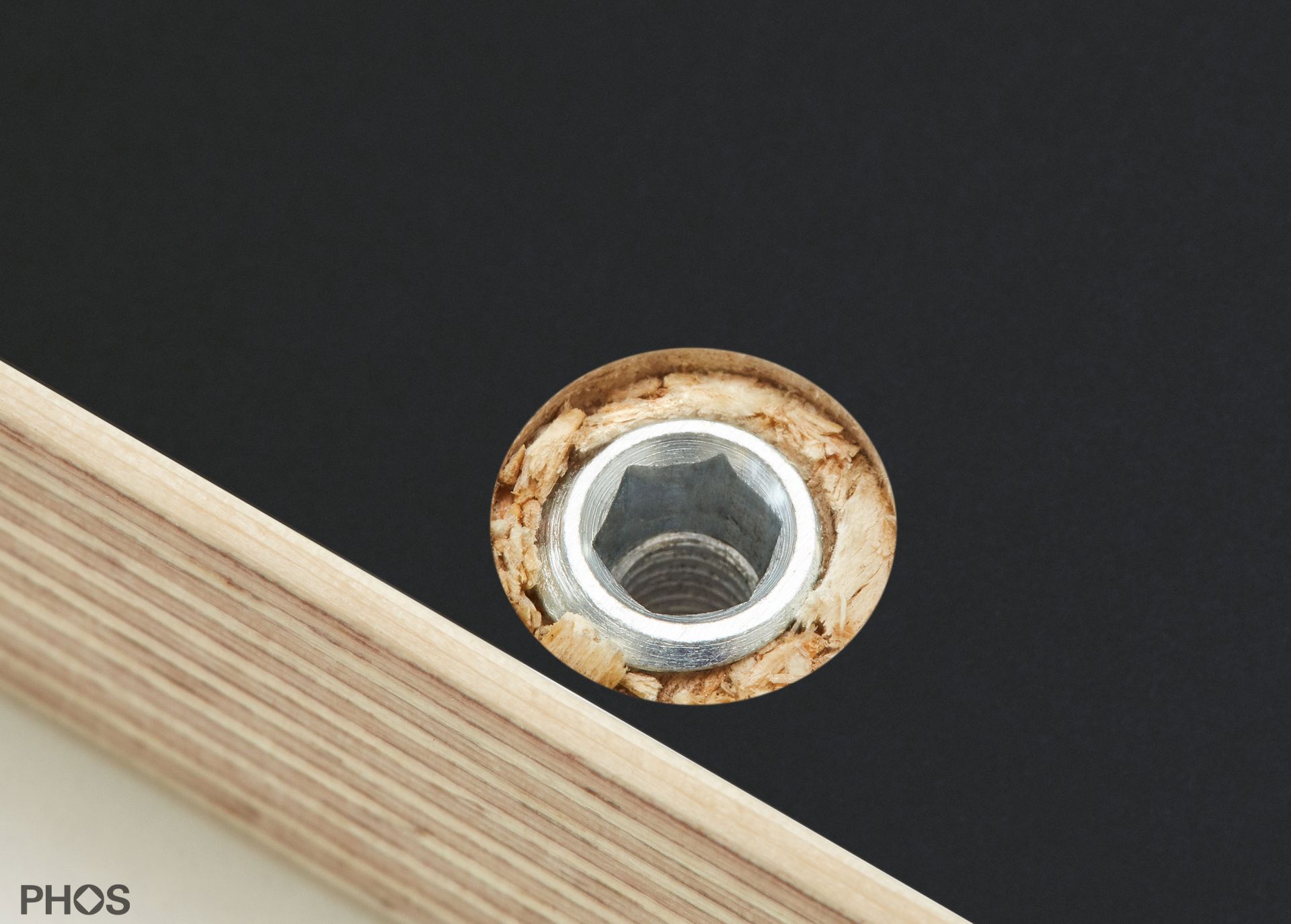 KATI-S1-160x80-MS Карлсруэ стол - письменный стол - черный - 160 х 80 х 75 см. PHOS  - Вид №7